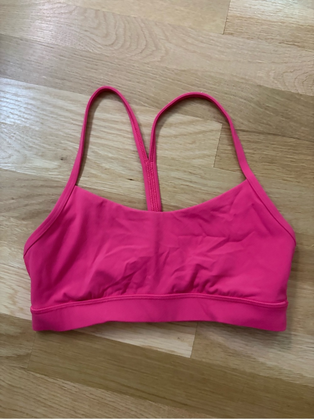 Hot pink Lulu lemon Y Flow Bra